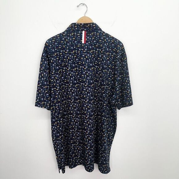 Rhoback Men’s Admirable Navy The Old Fashioned All Over Novelty Printed Short Sl - Picture 3 of 9